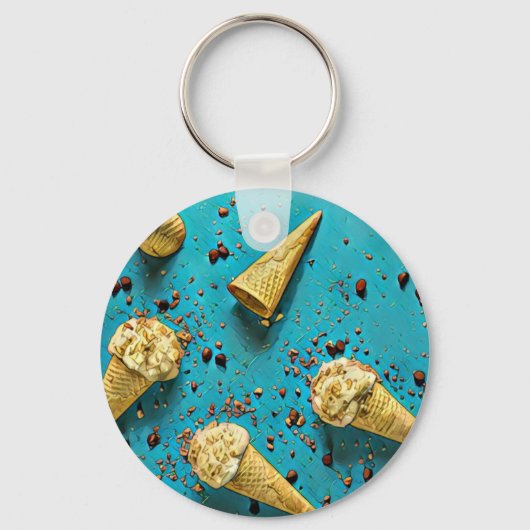 Waffelkons Schlüsselanhänger (Vorderseite)
