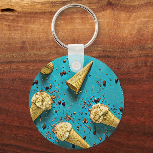 Waffelkons Schlüsselanhänger (Vorderseite)