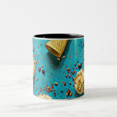 Waffelkons Zweifarbige Tasse (Mittel)