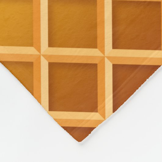 Waffelkronenschokolade und Vanilla-Tropfen Fleecedecke (Ecke)