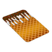 Waffelkronenschokolade und Vanilla-Tropfen Magnet (Rechte Seite)