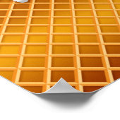 Waffelkronenschokolade und Vanilla-Tropfen Poster (Ecke)
