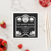 Waffelladen oder Popfood-Stall Serviette (Beispiel)