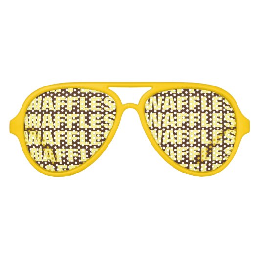 Waffelliebhaber Besessenheit Party Schattierungen Partybrille (Vorderseite)