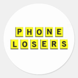 Waffelloser aus Amerika Runder Aufkleber