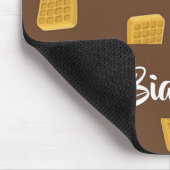 Waffelmuster auf braun mousepad (Ecke)