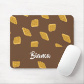Waffelmuster auf braun mousepad (Mit Mouse)