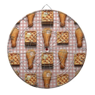Waffeln aus Gingham Dartscheibe