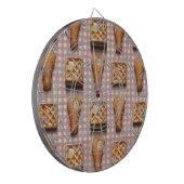 Waffeln aus Gingham Dartscheibe (Vorderseite Links)