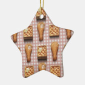 Waffeln aus Gingham Keramikornament (Links)