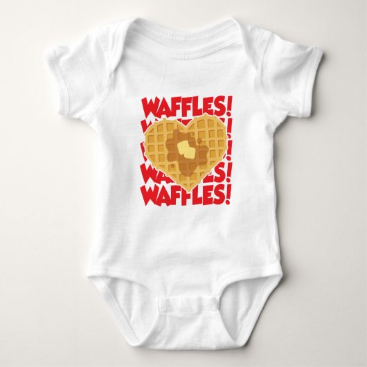 Waffeln Baby Strampler (Vorderseite)
