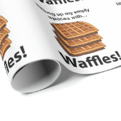 Waffeln, die meine leeren Räume mit Waffeln füllen Geschenkpapier (Rolleneckpunkt)