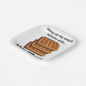 Waffeln, die meine leeren Räume mit Waffeln füllen Pappteller (Gewinkelt)