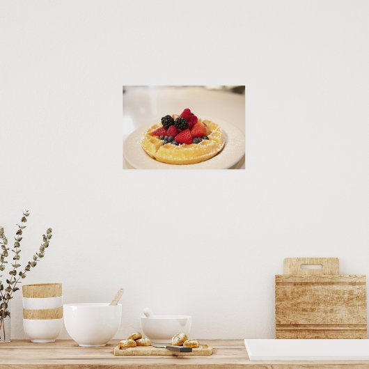 Waffeln, frisch poster (Küche)