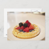 Waffeln, frisch postkarte (Vorne/Hinten)