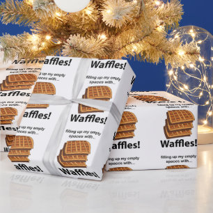 Waffeln füllen meine leeren Räume mit Waffeln Geschenkpapier