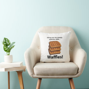 Waffeln füllen meine leeren Räume mit Waffeln  Kissen