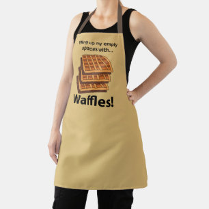 Waffeln füllen meine leeren Räume mit Waffeln Schürze