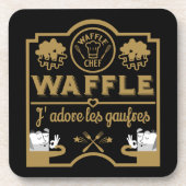 Waffeln Getränkeuntersetzer (Vorderseite)