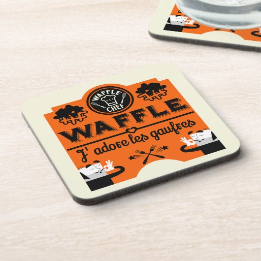 Waffeln Getränkeuntersetzer (Linke Seite)