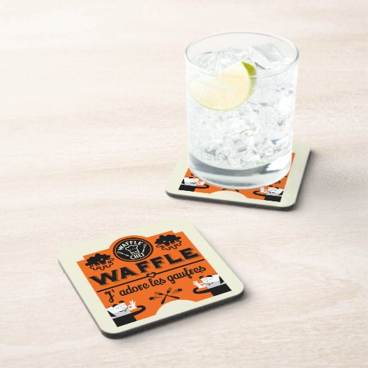 Waffeln Getränkeuntersetzer (Rechte Seite)