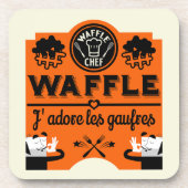 Waffeln Getränkeuntersetzer (Vorderseite)