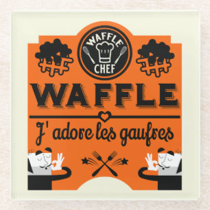 Waffeln Glasuntersetzer