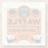 Waffeln Glasuntersetzer (Rückseite)