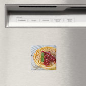Waffeln, hausgemacht mit Johannisbeeren Magnet (In Situ (Geschirrspüler))