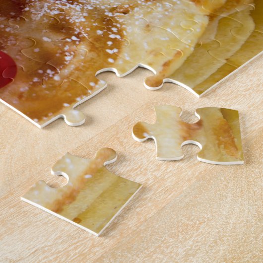 Waffeln, hausgemacht mit Johannisbeeren Puzzle (Seite)