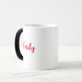 Waffeln in Erdbeeren Personalisiert Verwandlungstasse (Vorderseite Links)