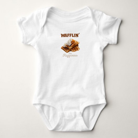 Waffeln" in Glück Baby Strampler (Vorderseite)