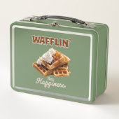 Waffeln" in Glück Metall Brotdose (Vorderseite)