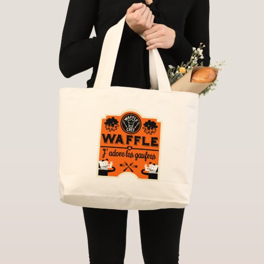 Waffeln Jumbo Stoffbeutel (Vorderseite (Produkt))