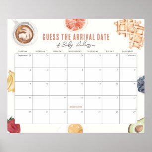 Waffeln Kaffee Baby Brunch Der Termin Kalender Poster
