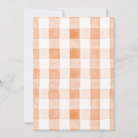 Waffeln Kaffee Obst Wasserfarbe Bridal Brunch Einladung (Rückseite)