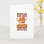 Waffeln Karte (Gelbe Blume)