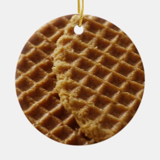 Waffeln Keramik Ornament (Vorne)