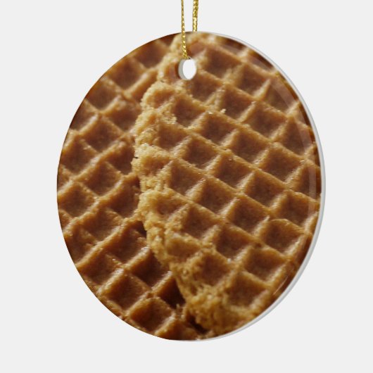 Waffeln Keramik Ornament (Links)