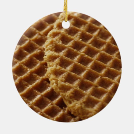 Waffeln Keramik Ornament (Hinten)
