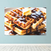 Waffeln Leinwanddruck (Insitu (Holzboden))
