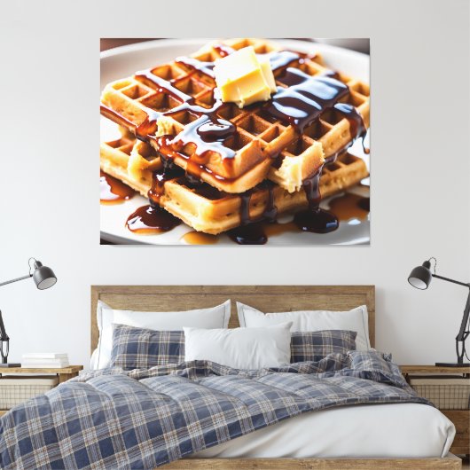 Waffeln Leinwanddruck (Insitu (Schlafzimmer))