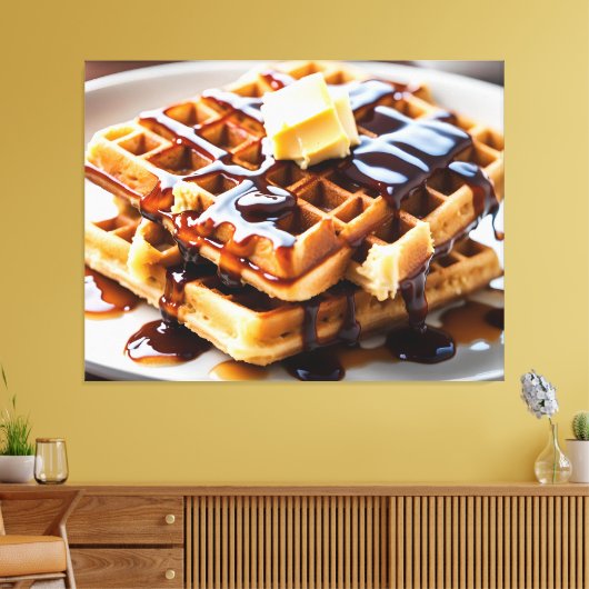 Waffeln Leinwanddruck (Insitu (Wohnzimmer))