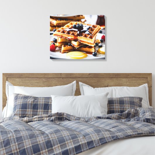 Waffeln Leinwanddruck (Insitu (Schlafzimmer))
