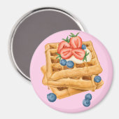 Waffeln Magnet (Vorderseite/Rückseite)