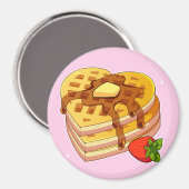Waffeln Magnet (Vorderseite/Rückseite)