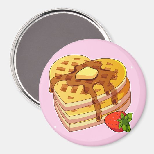 Waffeln Magnet (Vorderseite/Rückseite)