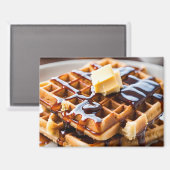 Waffeln Magnet (Vorderseite/Rückseite)