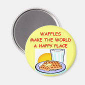 Waffeln Magnet (Vorderseite/Rückseite)