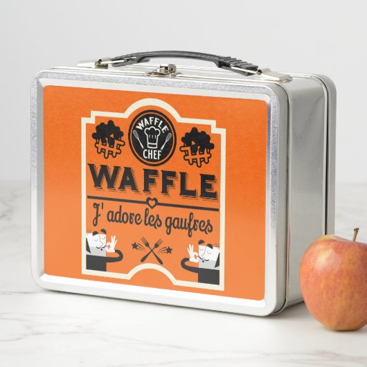 Waffeln Metall Brotdose (Beispiel)